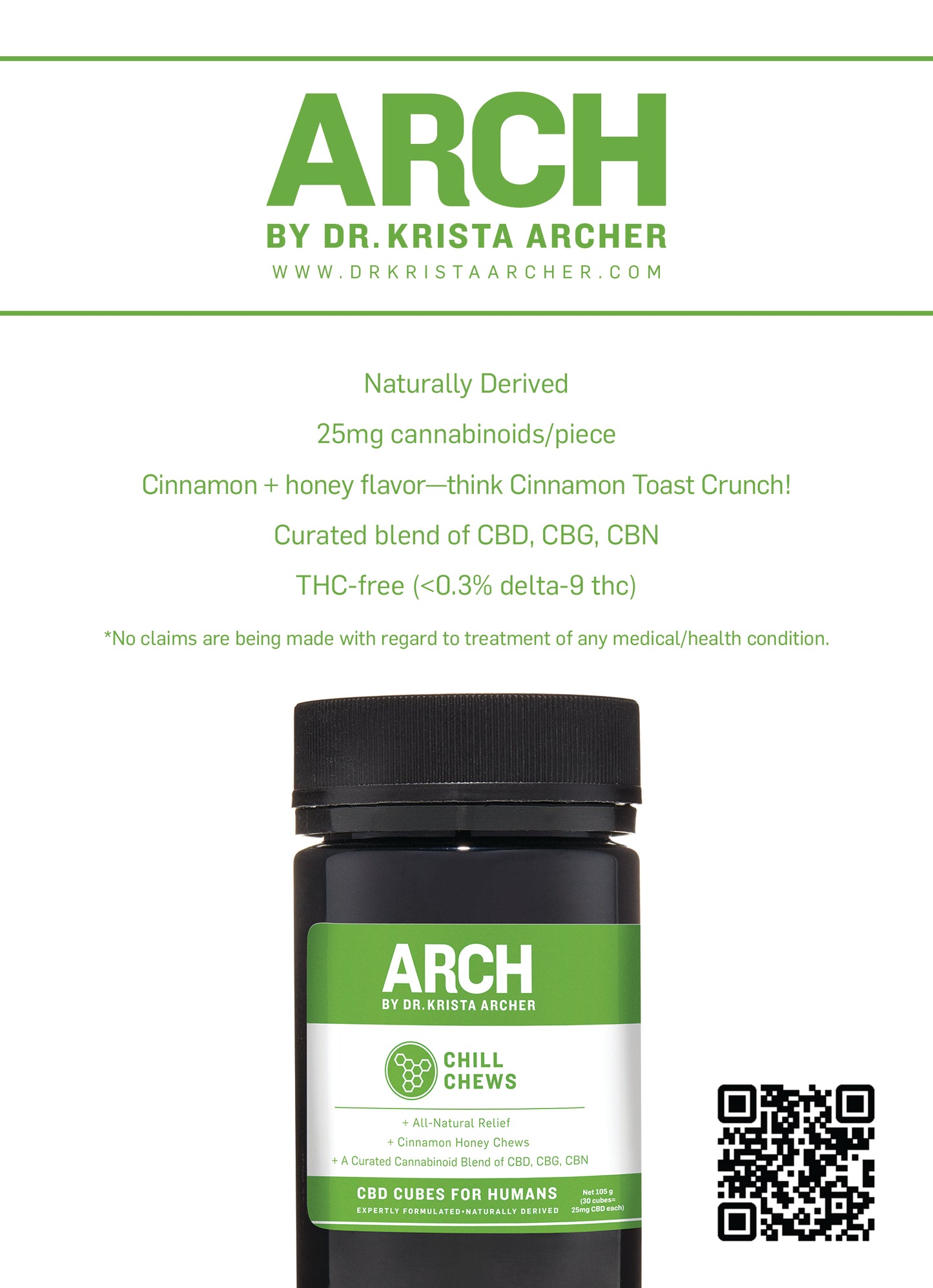 ARCH CBD Chill Chews for Humans – 105 g