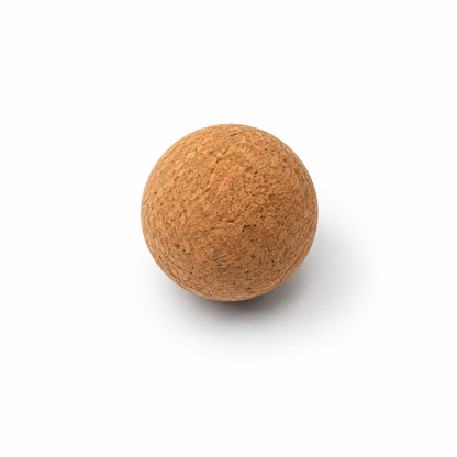 A CORK BALL FOR ROLLING FEET OVER