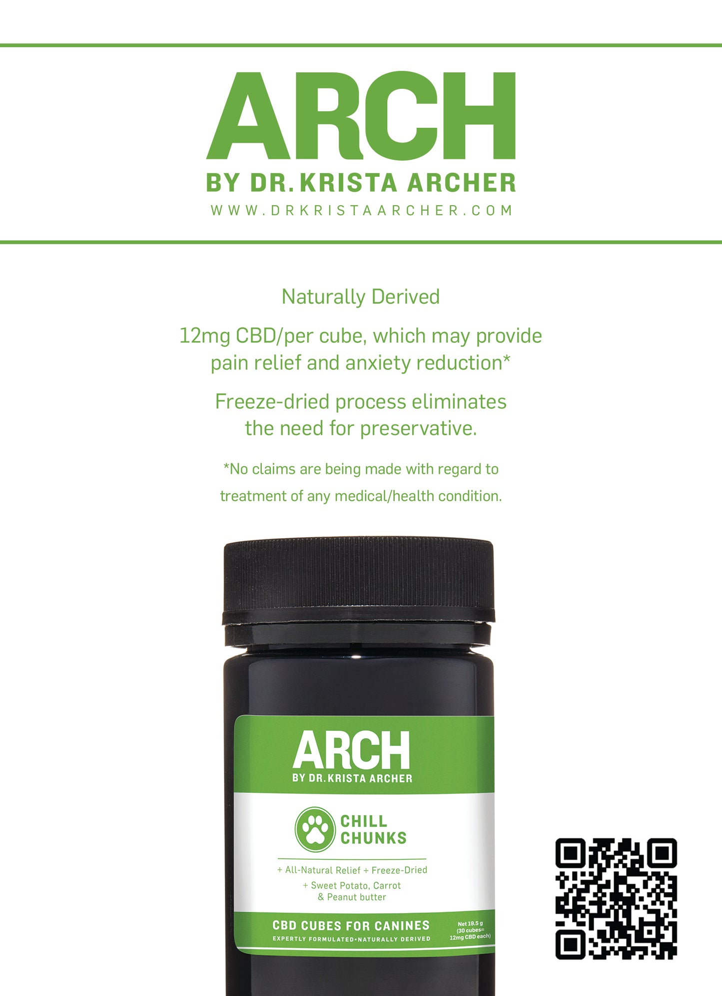 ARCH CBD Chill Chunks for Canines – 1.7 oz